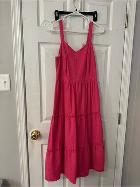 Sleeveless Pink Midi Dress - Brand Unspecified